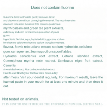 Sunshine Brite Tandpasta NSP NSP-model 2851 | Afbeelding nr. 2